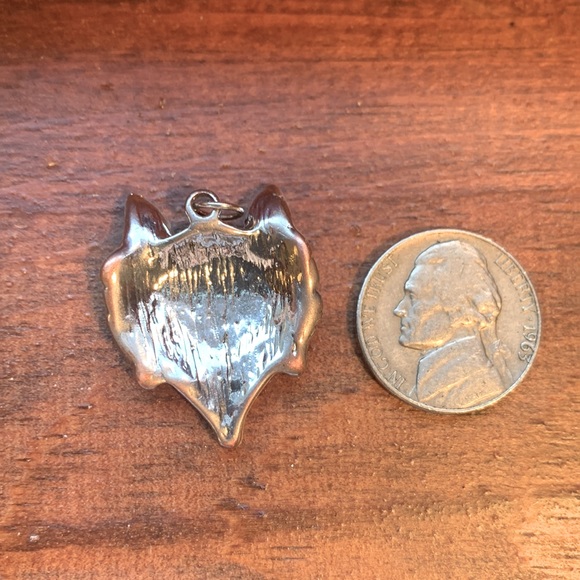 Sterling Silver Fox Head Pendant - Picture 2 of 2